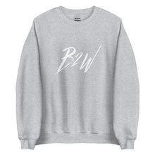 Load image into Gallery viewer, B2W White Signature Unisex Sweatshirt