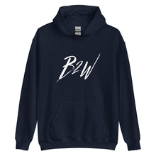 Load image into Gallery viewer, B2W White Signature Unisex Hoodie